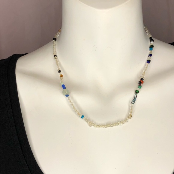 Vintage Czechoslovakian Glass Mardi Gras Beads - Picture 7 of 7